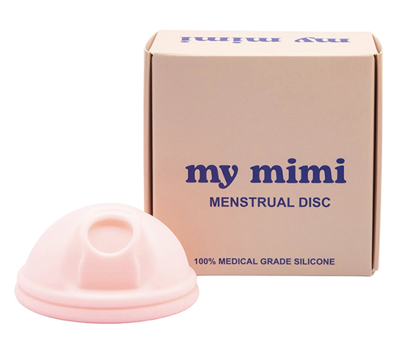 Blush pink my mimi reusable menstrual disc
